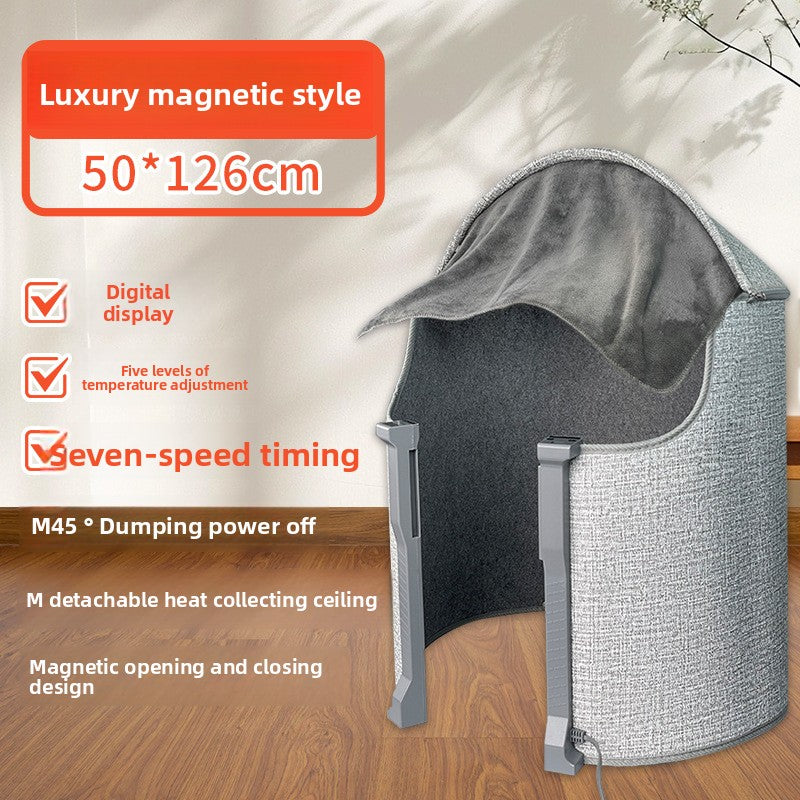 Circular warm foot warmer with a wraparound design