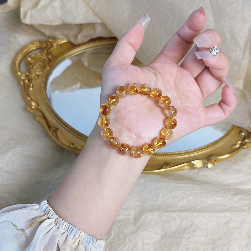 Citrine Tiger Eye Stone Lucky Ring