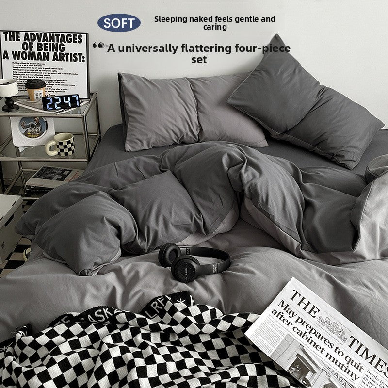 Class A Washed Cotton Bed Sheet Set