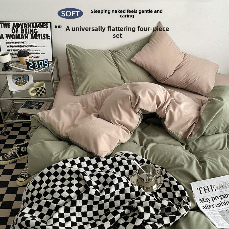 Class A Washed Cotton Bed Sheet Set