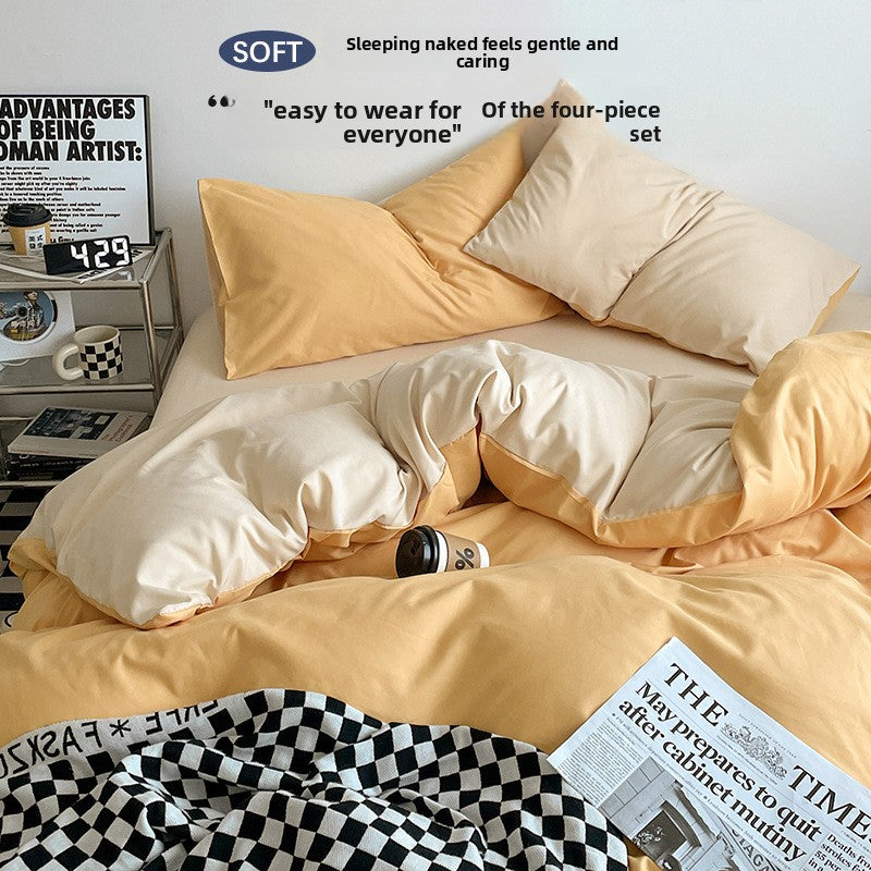 Class A Washed Cotton Bed Sheet Set