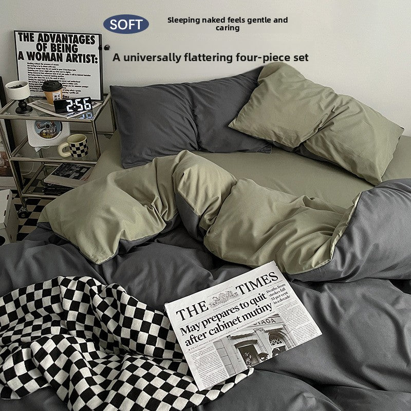 Class A Washed Cotton Bed Sheet Set