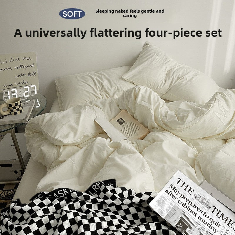 Class A Washed Cotton Bed Sheet Set