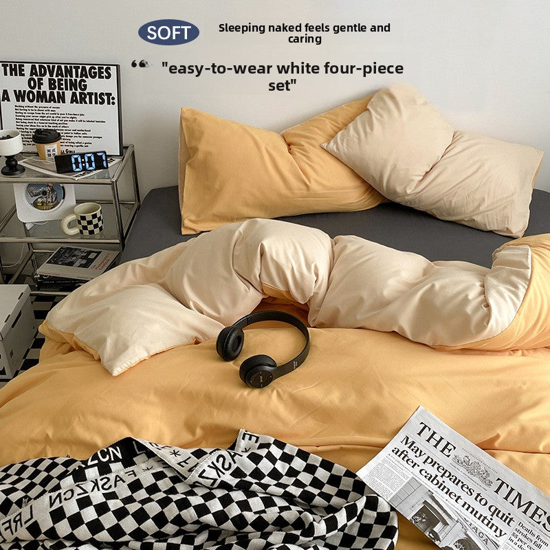 Class A Washed Cotton Bed Sheet Set