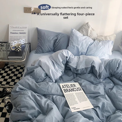 Class A Washed Cotton Bed Sheet Set