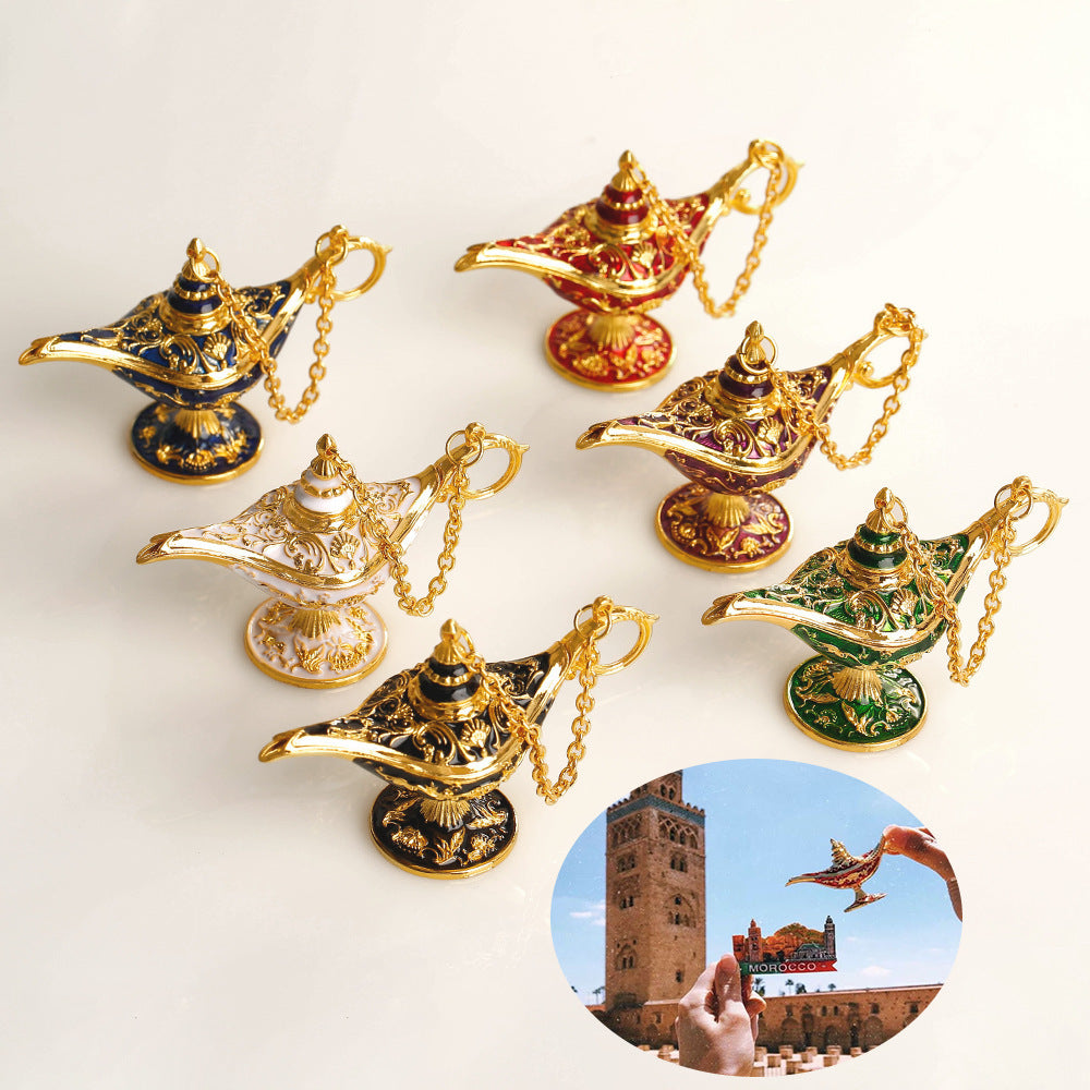 Classic Aladdin Magic Lamp Alloy Decor