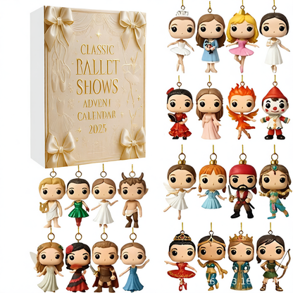 Classic Ballet Acrylic Advent Calendar Ornament