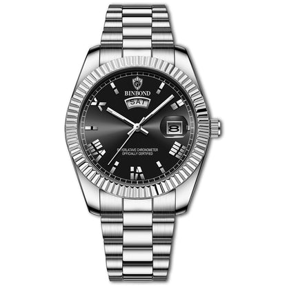Classic Business Quartz Watch with Date Display