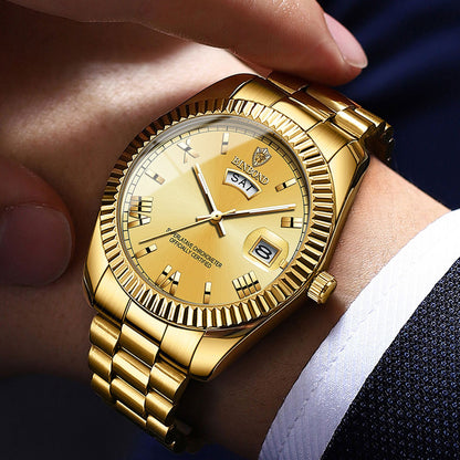 Classic Business Quartz Watch with Date Display