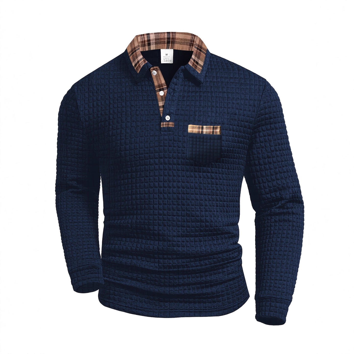 Classic Checkered Mens Polo Shirt