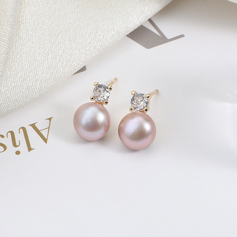 Classic Freshwater Pearl Stud Earrings