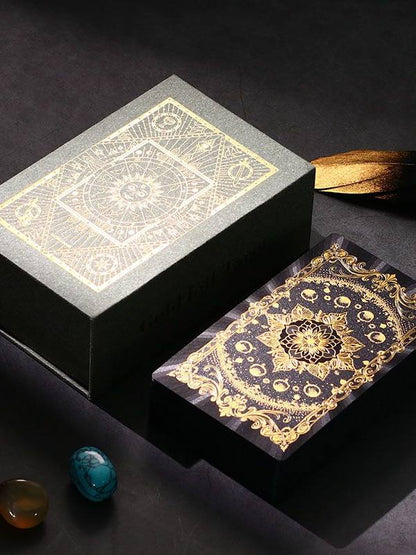 Classic Gold Foil Tarot Cards with Guide
