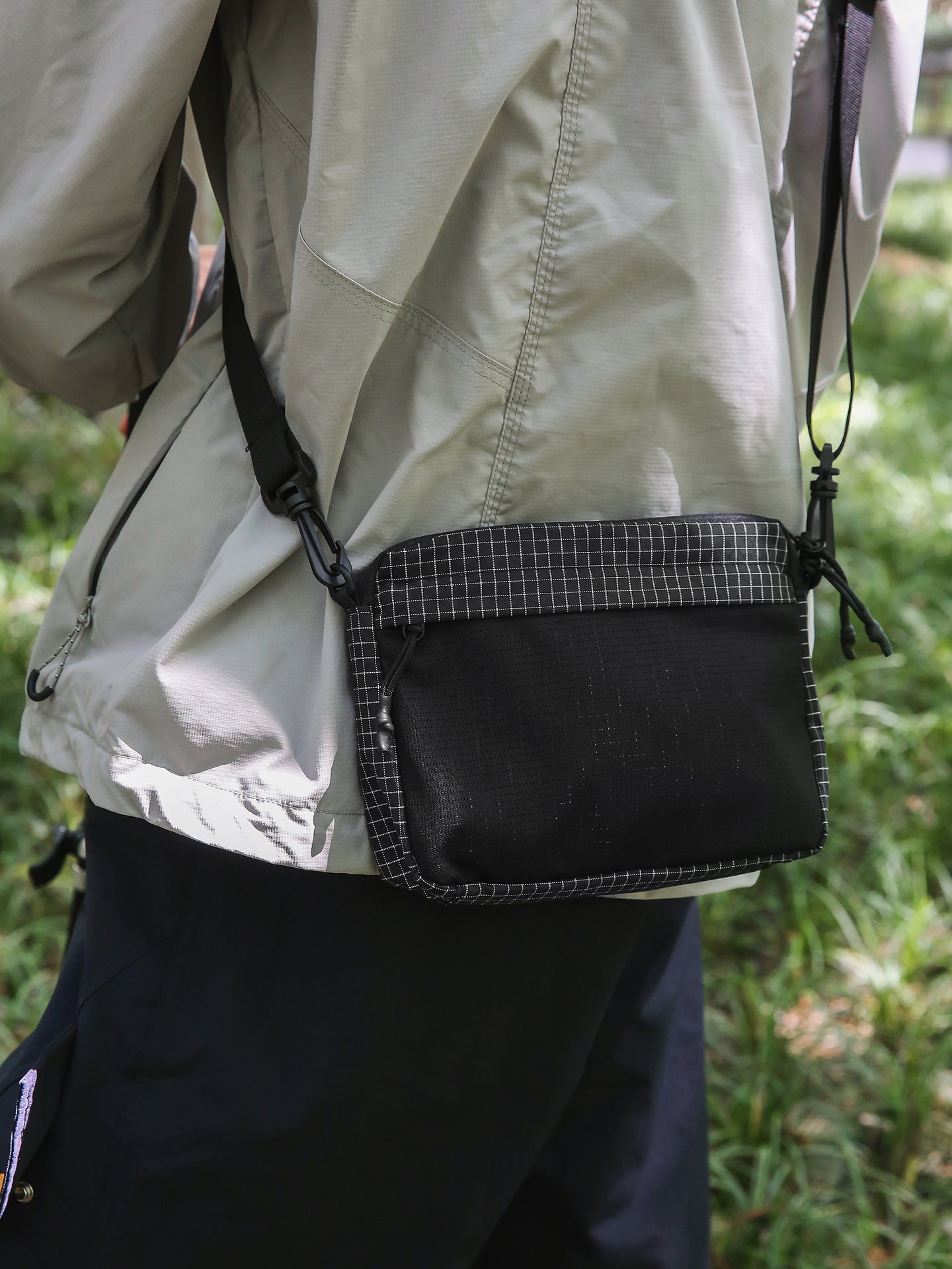 Classic Plaid Crossbody Bag Small Backpack
