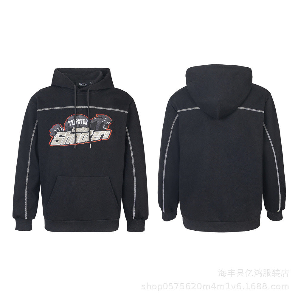 Classic rainbow gradient letter hoodie set
