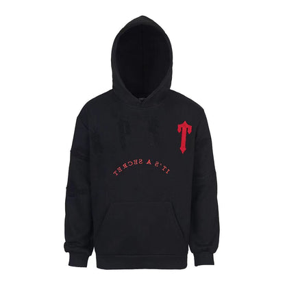 Classic rainbow gradient letter hoodie set