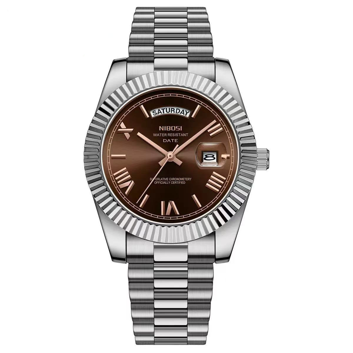 Classic Retro Calendar Watch