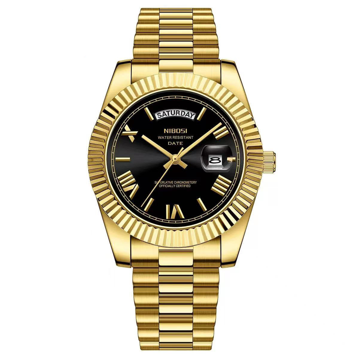 Classic Retro Calendar Watch
