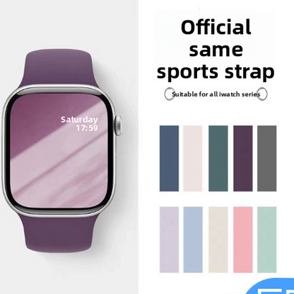Classic silicone watch strap
