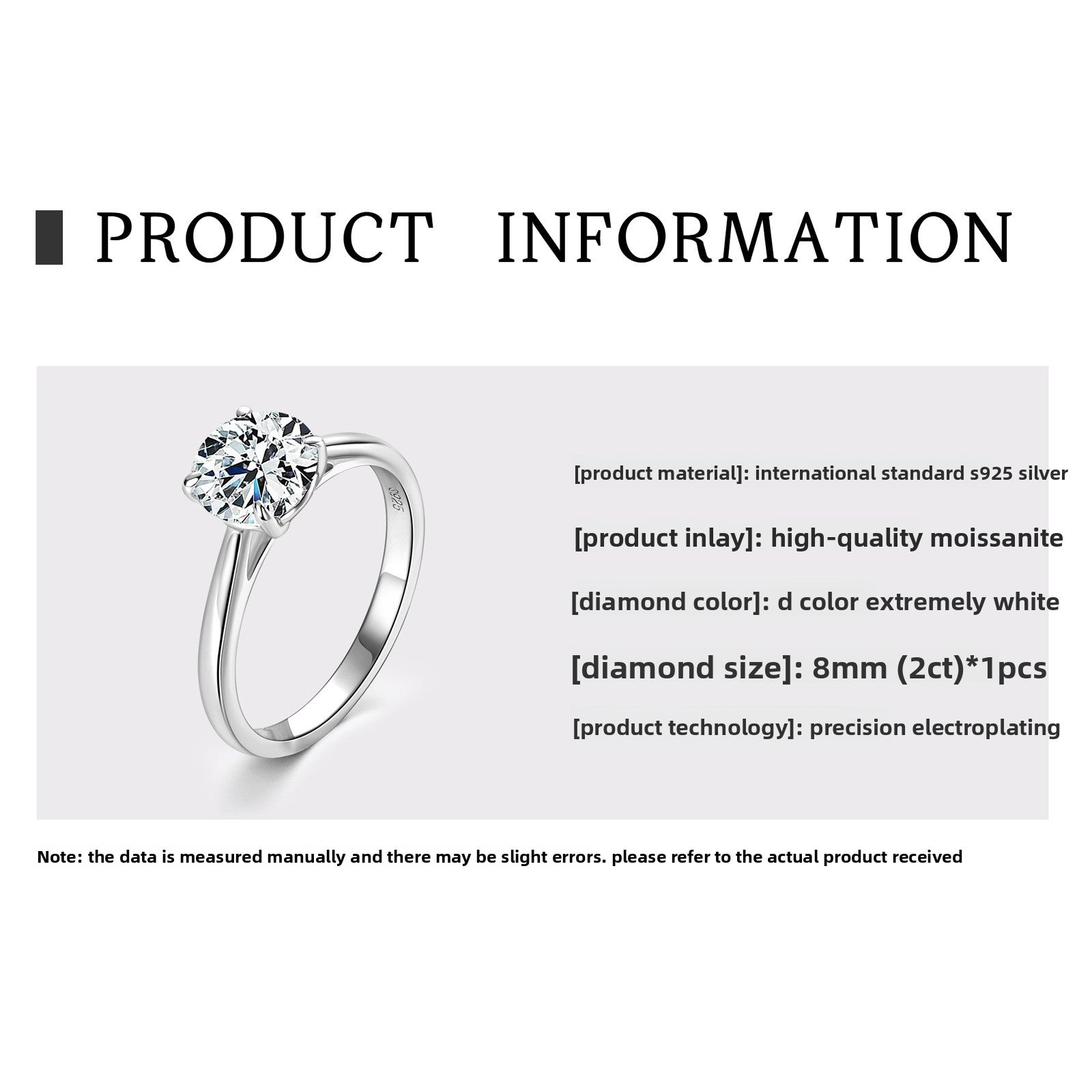 Classic Six-Claw Moissanite Ring