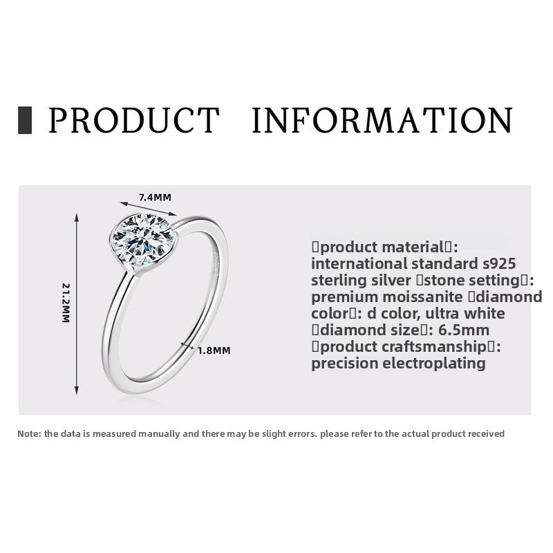 Classic Six-Claw Moissanite Ring