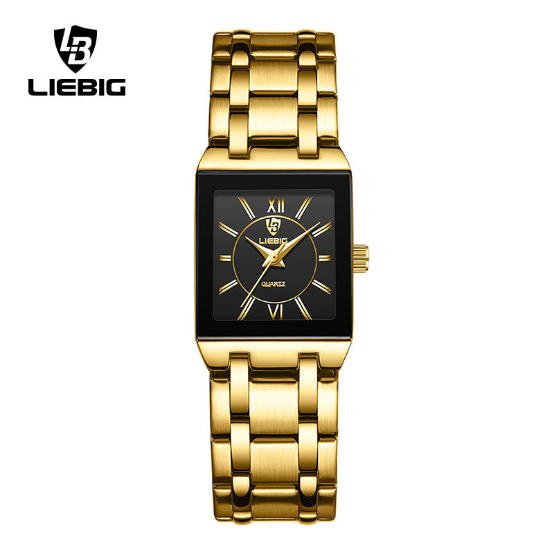 Classic Square Diamond Accent Quartz Watch