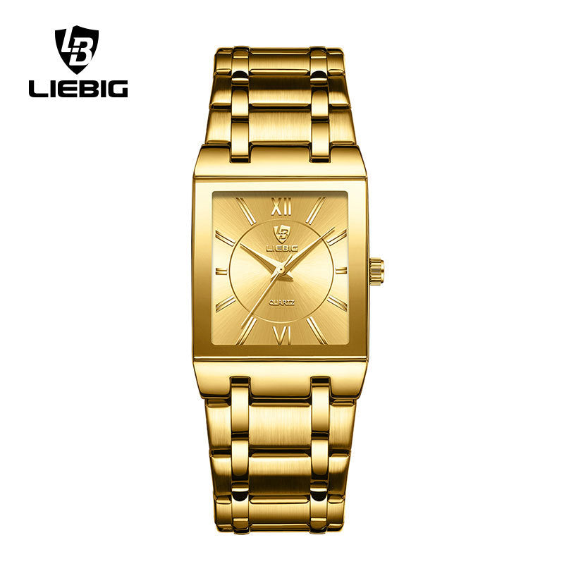Classic Square Diamond Accent Quartz Watch