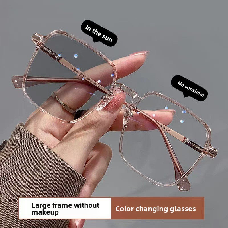 Classic Square Photochromic UV Protection Glasses