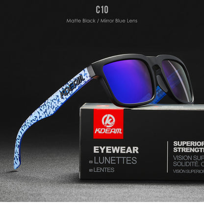 Classic Square Polarized Sunglasses for Outdoor Sports
