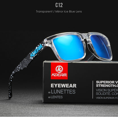 Classic Square Polarized Sunglasses for Outdoor Sports