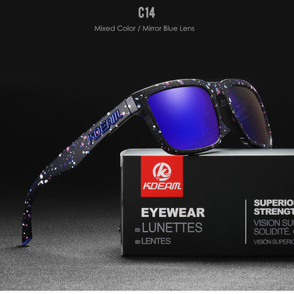 Classic Square Polarized Sunglasses for Outdoor Sports
