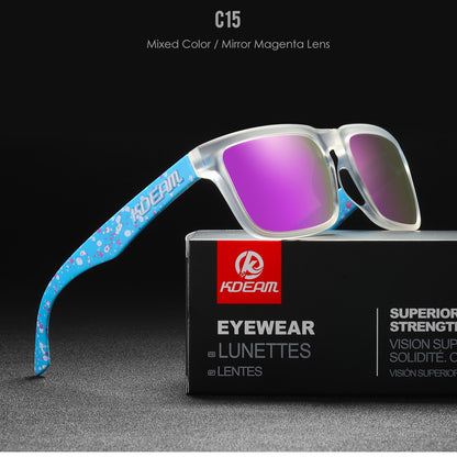 Classic Square Polarized Sunglasses for Outdoor Sports