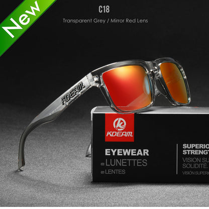 Classic Square Polarized Sunglasses for Outdoor Sports