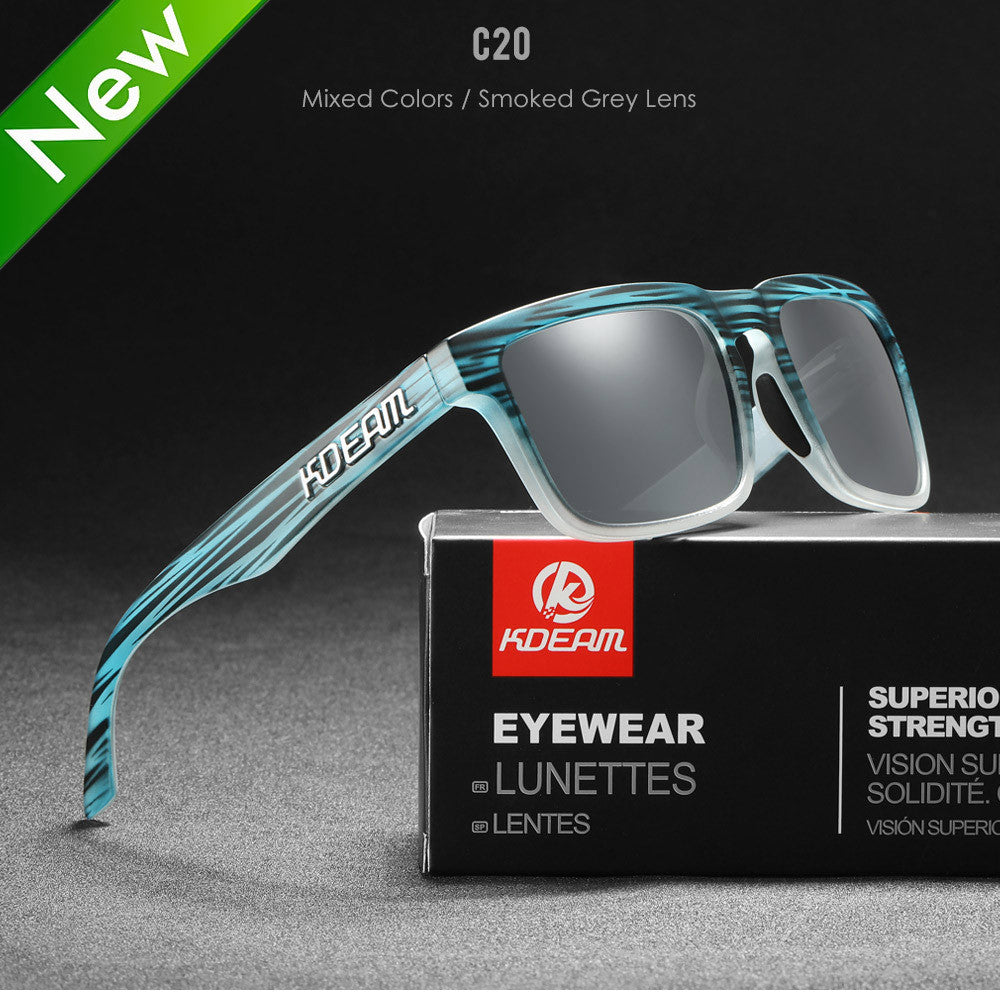 Classic Square Polarized Sunglasses for Outdoor Sports