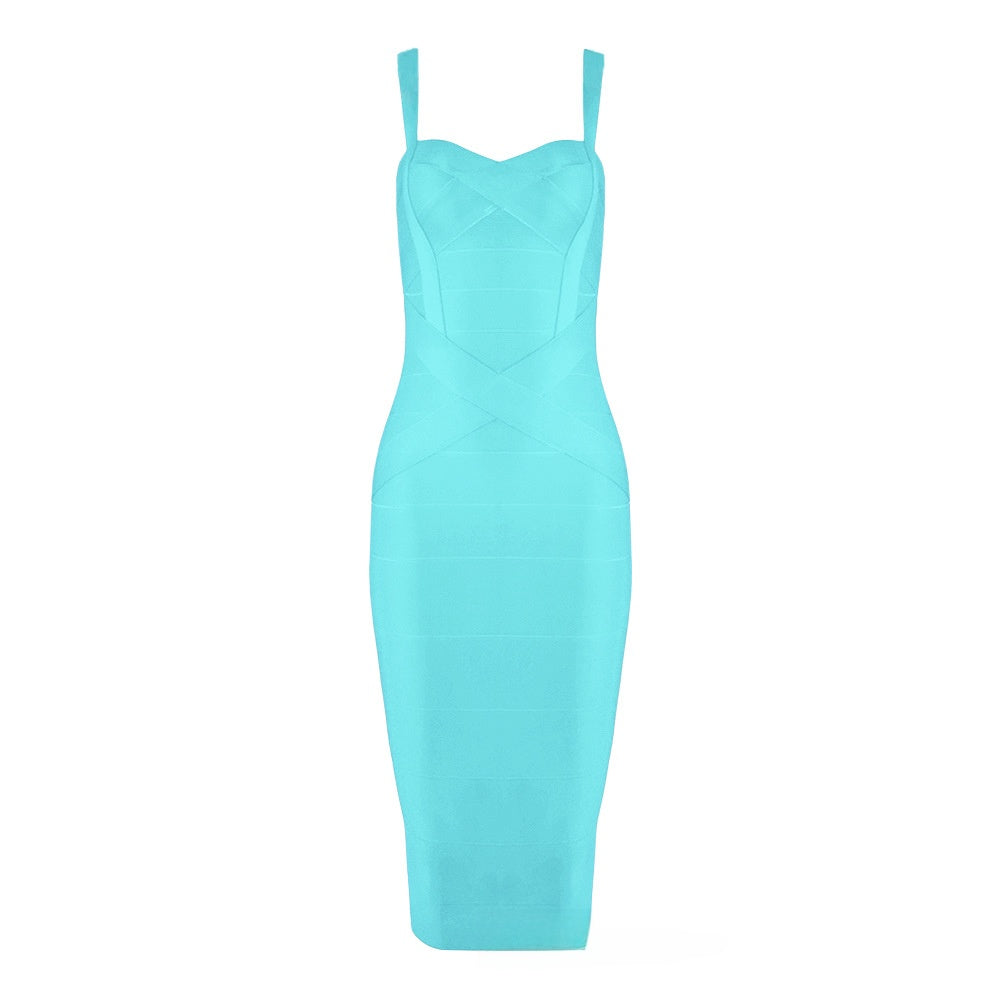 Classic Striped Bodycon Women's Dress
