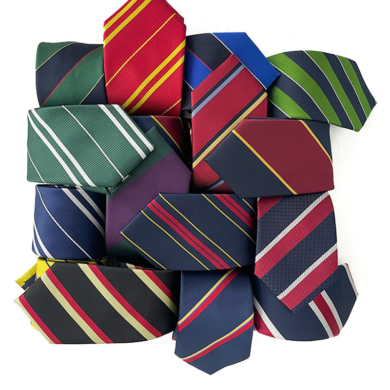 Classic Striped Polyester Tie