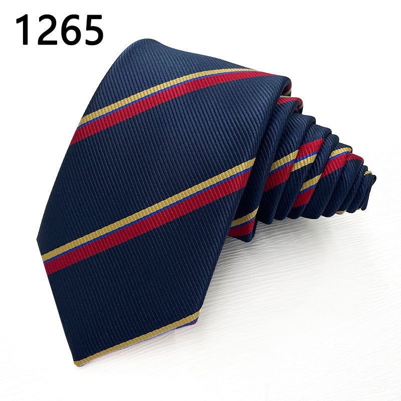 Classic Striped Polyester Tie