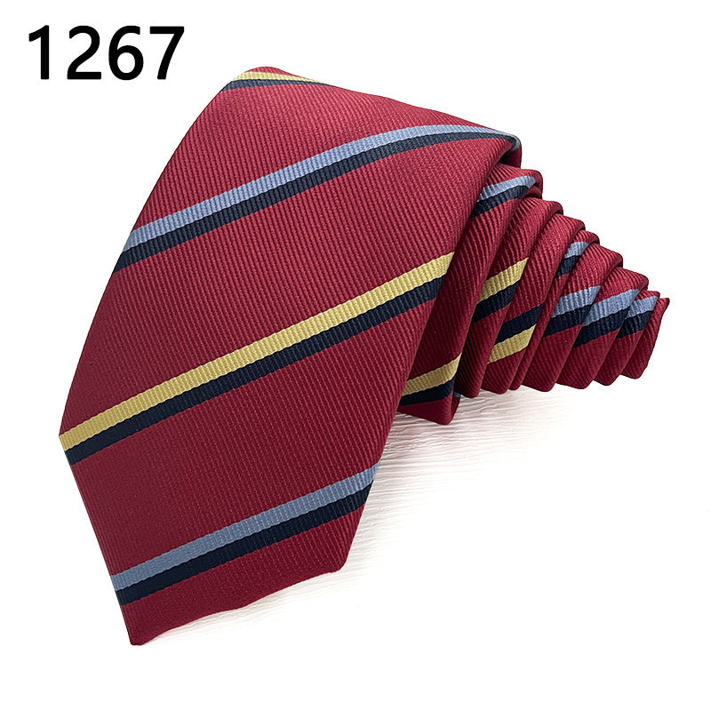 Classic Striped Polyester Tie