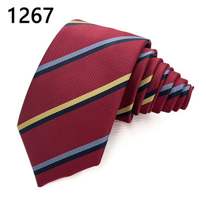 Classic Striped Polyester Tie