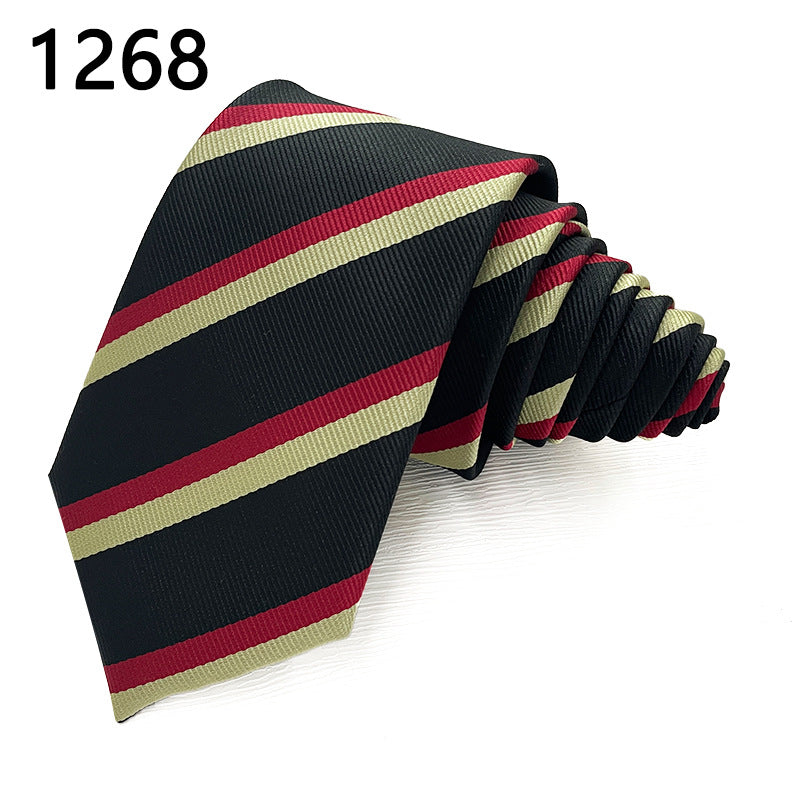 Classic Striped Polyester Tie