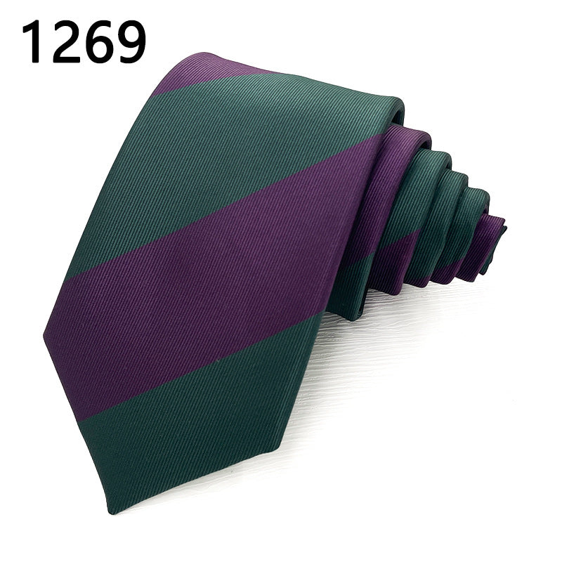 Classic Striped Polyester Tie