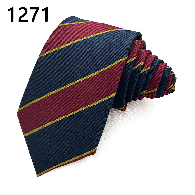 Classic Striped Polyester Tie