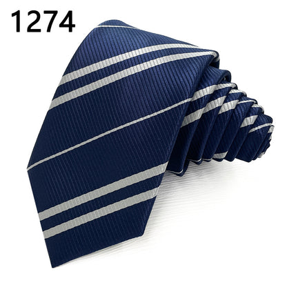 Classic Striped Polyester Tie