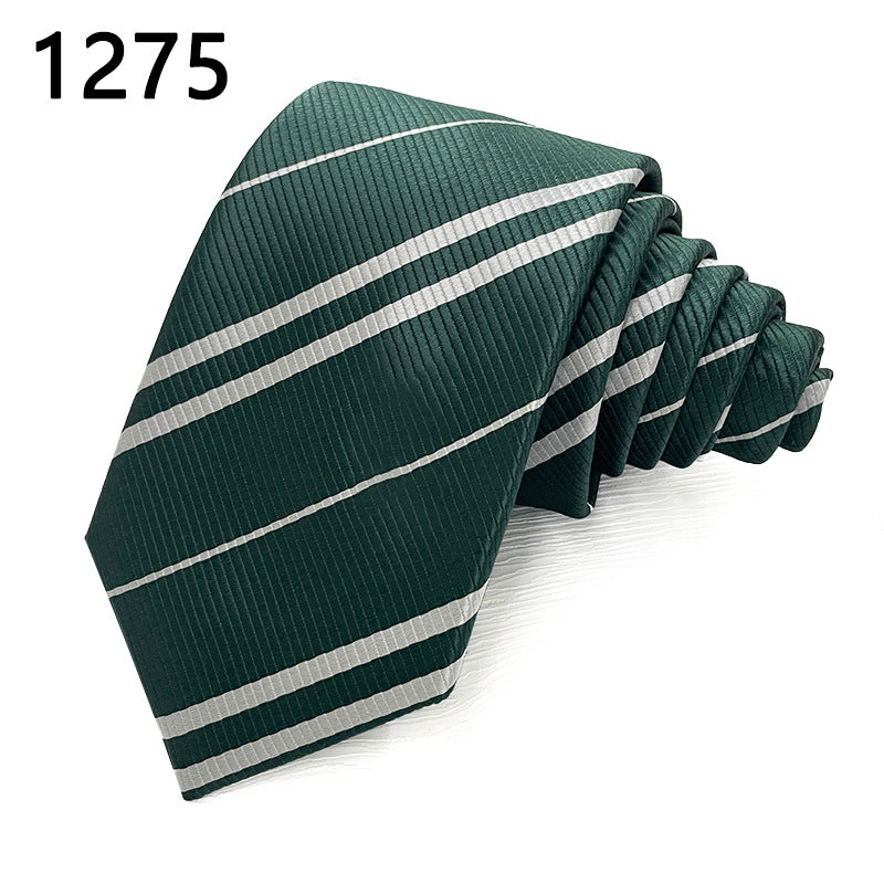 Classic Striped Polyester Tie