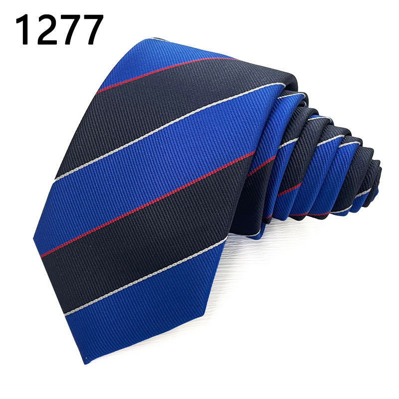 Classic Striped Polyester Tie