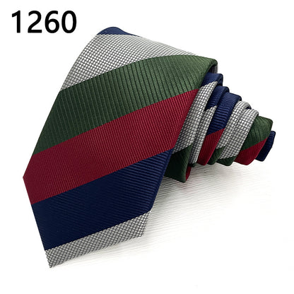Classic Striped Polyester Tie