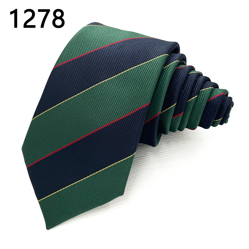 Classic Striped Polyester Tie