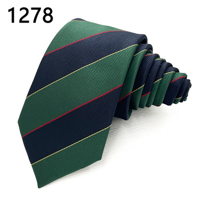 Classic Striped Polyester Tie
