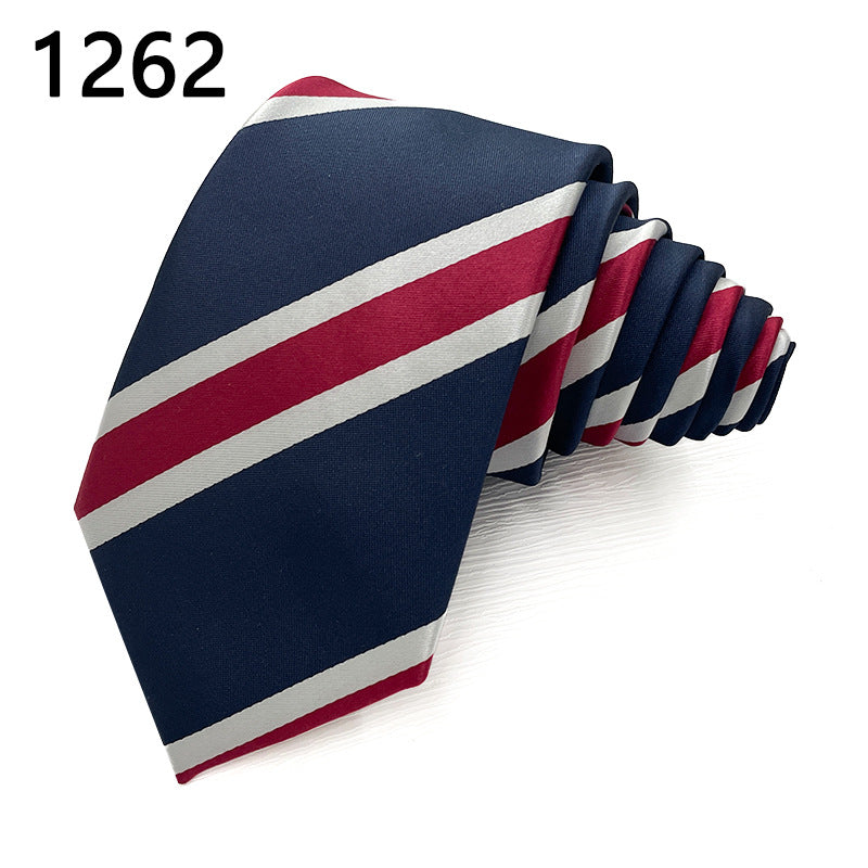 Classic Striped Polyester Tie