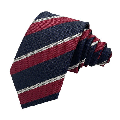 Classic Striped Polyester Tie