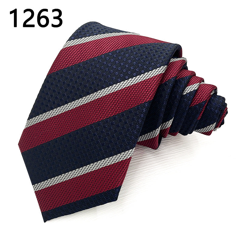 Classic Striped Polyester Tie
